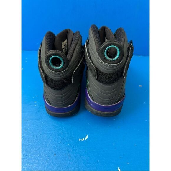 Nike Air Jordan 8.0 "Aqua" Blue Black Basketball Shoes Size 7Y - Picture 5 of 7